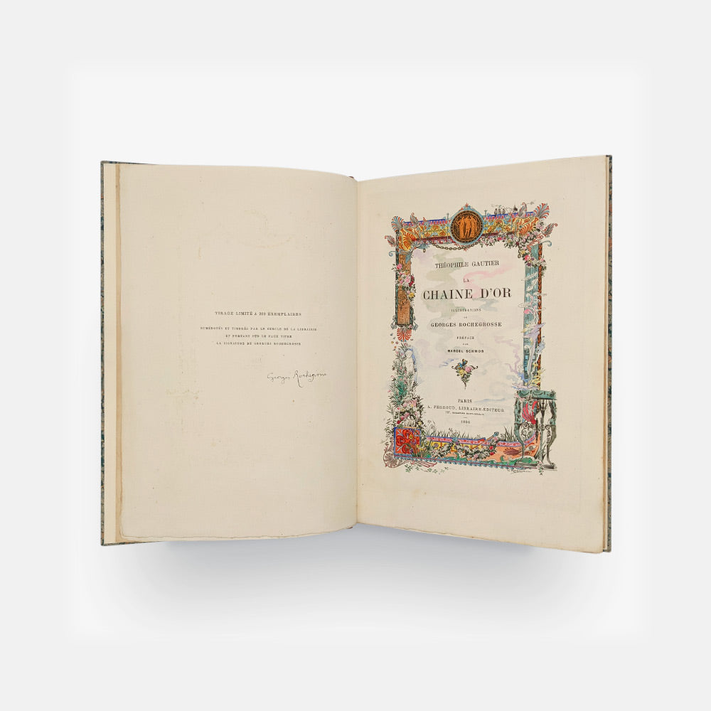 Rochegrosse Gautier Chaine Or Casaubon Livre Rare Book