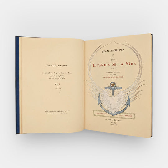 RICHEPIN Jean - CARUCHET Henri. Les Litanies de la Mer.