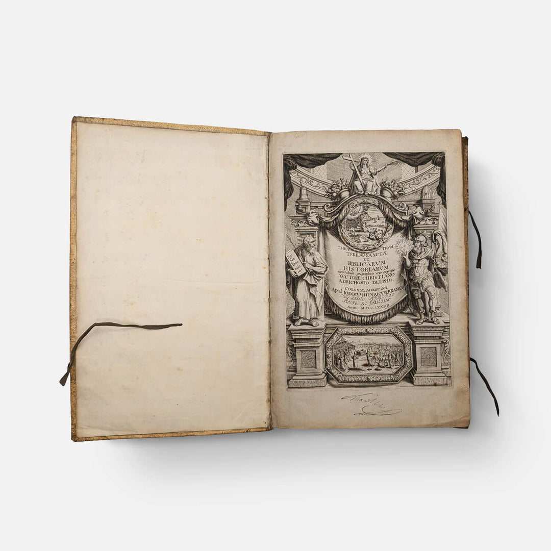 ADRICHEM Christian. Theatrum Terrae Sanctae et Biblicarum Historiarum cum tabulis geographicis aere expressis.