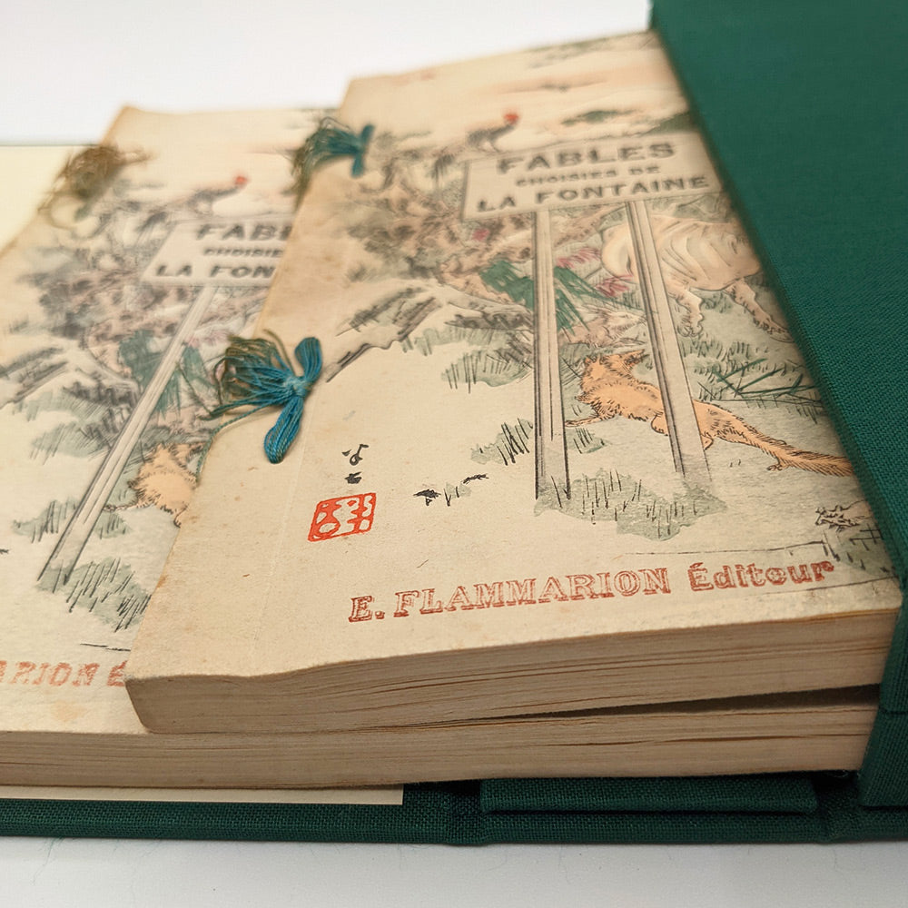 LA FONTAINE Jean de. Choix de fables de La Fontaine illustrées par un groupe des meilleurs artistes de Tokio. [P. Barboutau]
