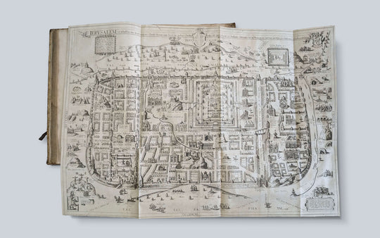 ADRICHEM Christian. Theatrum Terrae Sanctae et Biblicarum Historiarum cum tabulis geographicis aere expressis.