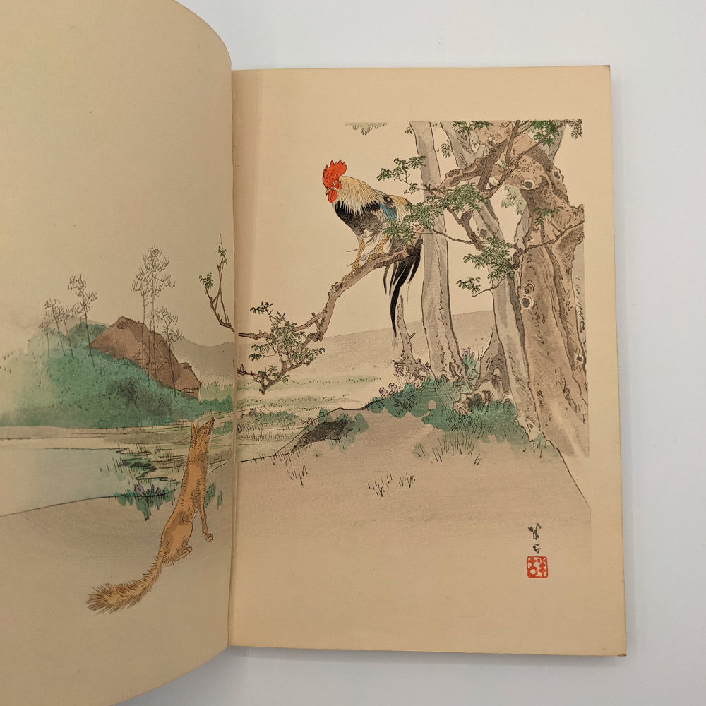 LA FONTAINE Jean de - BARBOUTAU Pierre. Choix de fables de La Fontaine illustrées par un groupe des meilleurs artistes de Tokio