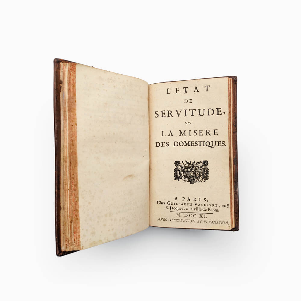 L'État de servitude ou la misère des domestiques
