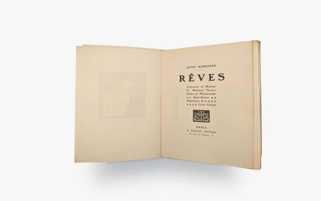 SCHREINER Olive - SCHWABE Carlos. Rêves.