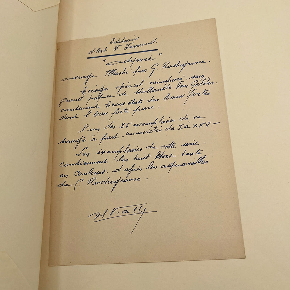 HOMÈRE - ROCHEGROSSE Georges-Antoine. <br>L'Odyssée.
