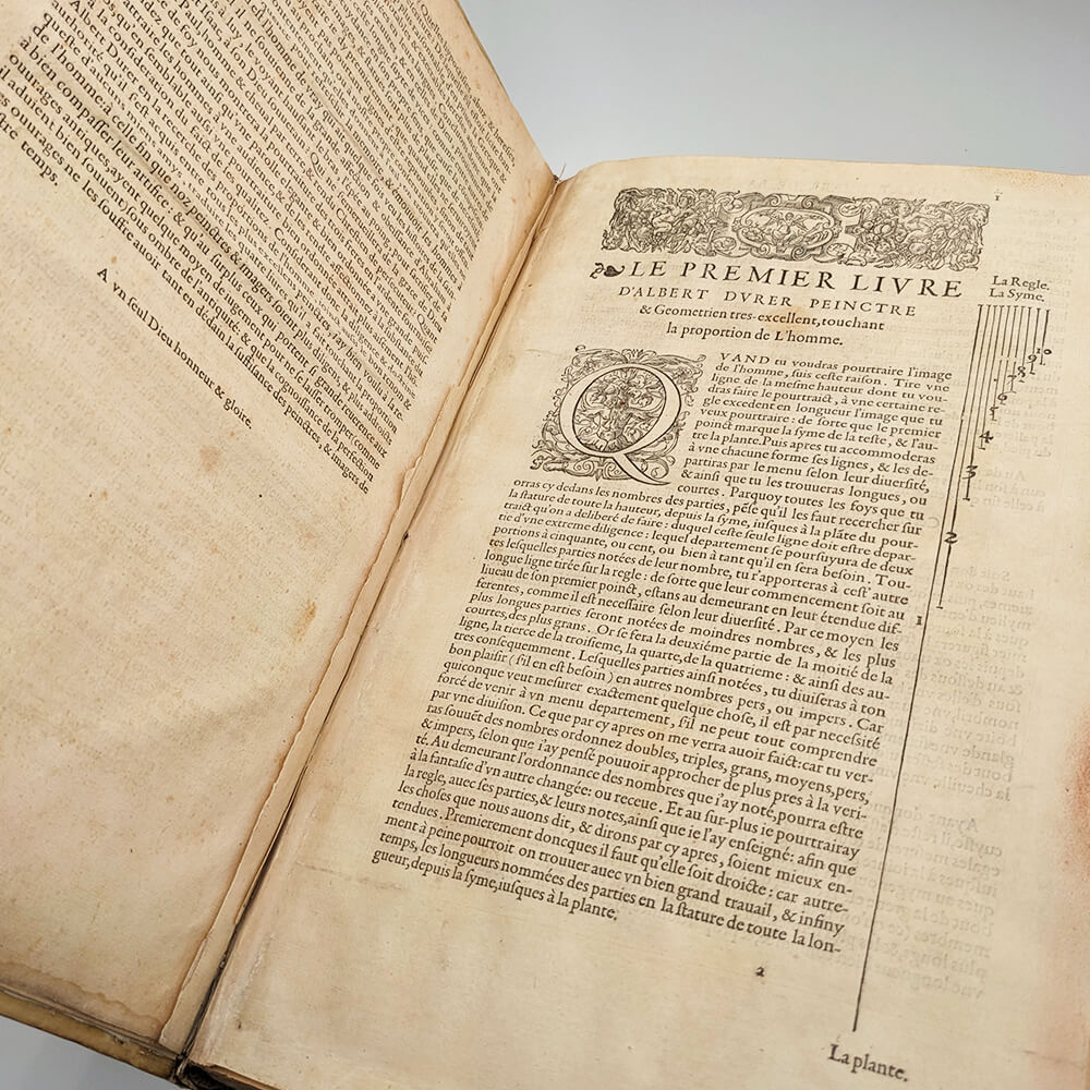 DÜRER Albrecht - Les quatres livres d'Albert Durer. 1557