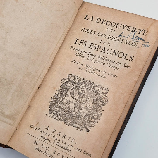 LAS CASAS Bartolomé. La Découverte des Indes Occidentales, par les Espagnols
