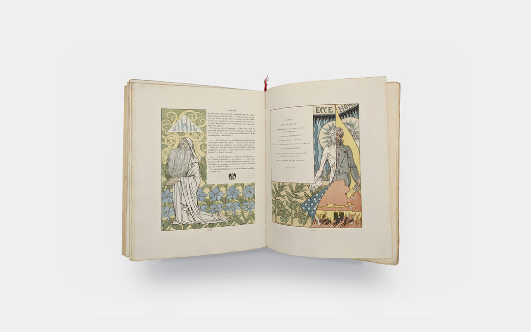 Haraucourt Edmond - RUDNICKI Léon - LUNOIS Alexandre - COURBOIN Eugène - SCHWABE Carloz - SÉON Alexandre. L’Effort, La Madone, L’Antéchrist, L’Immortalité, La Fin du monde.