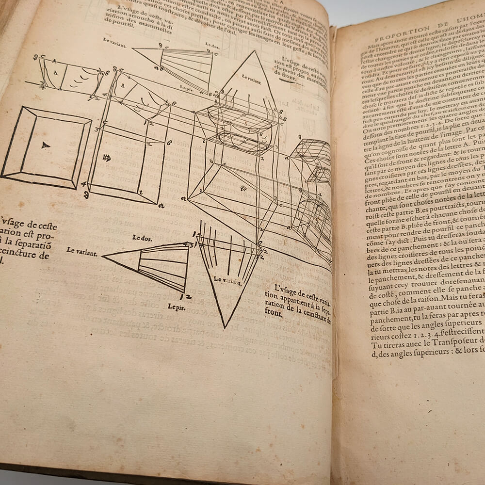 DÜRER Albrecht - Les quatres livres d'Albert Durer. 1557