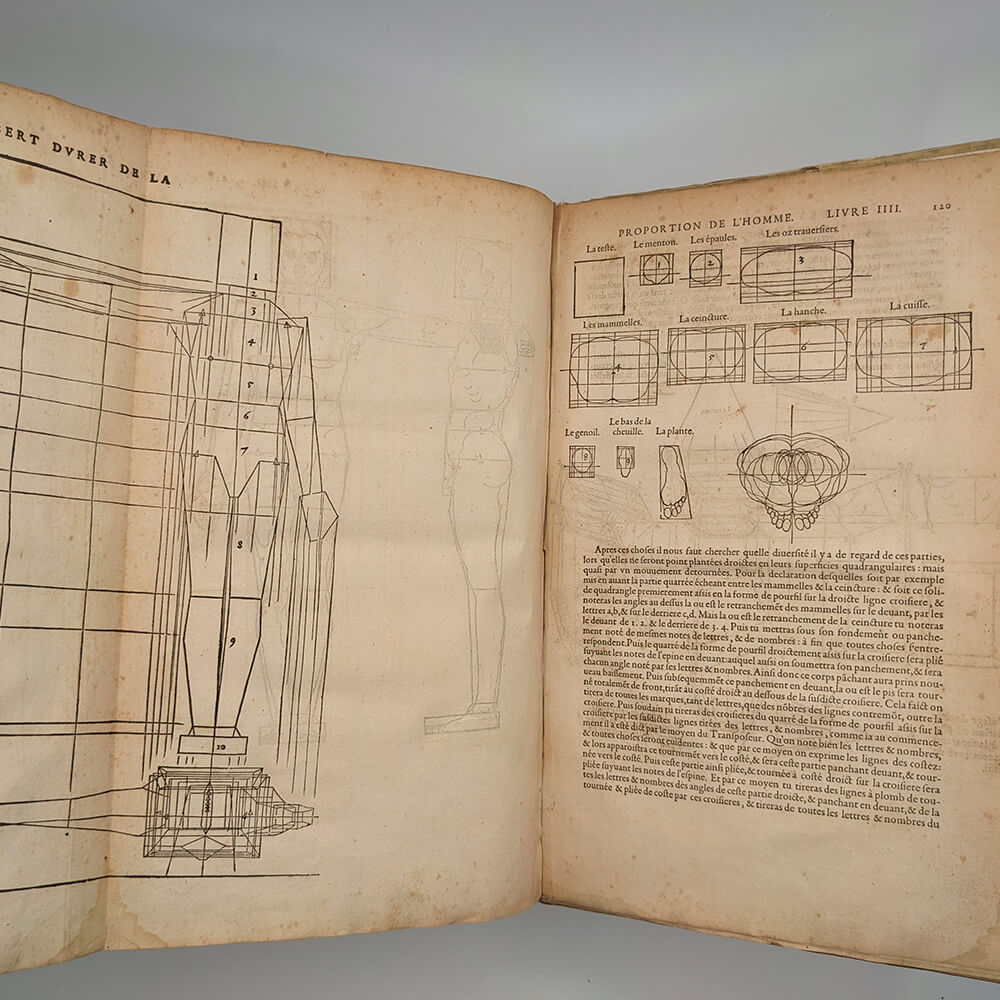 DÜRER Albrecht - Les quatres livres d'Albert Durer. 1557