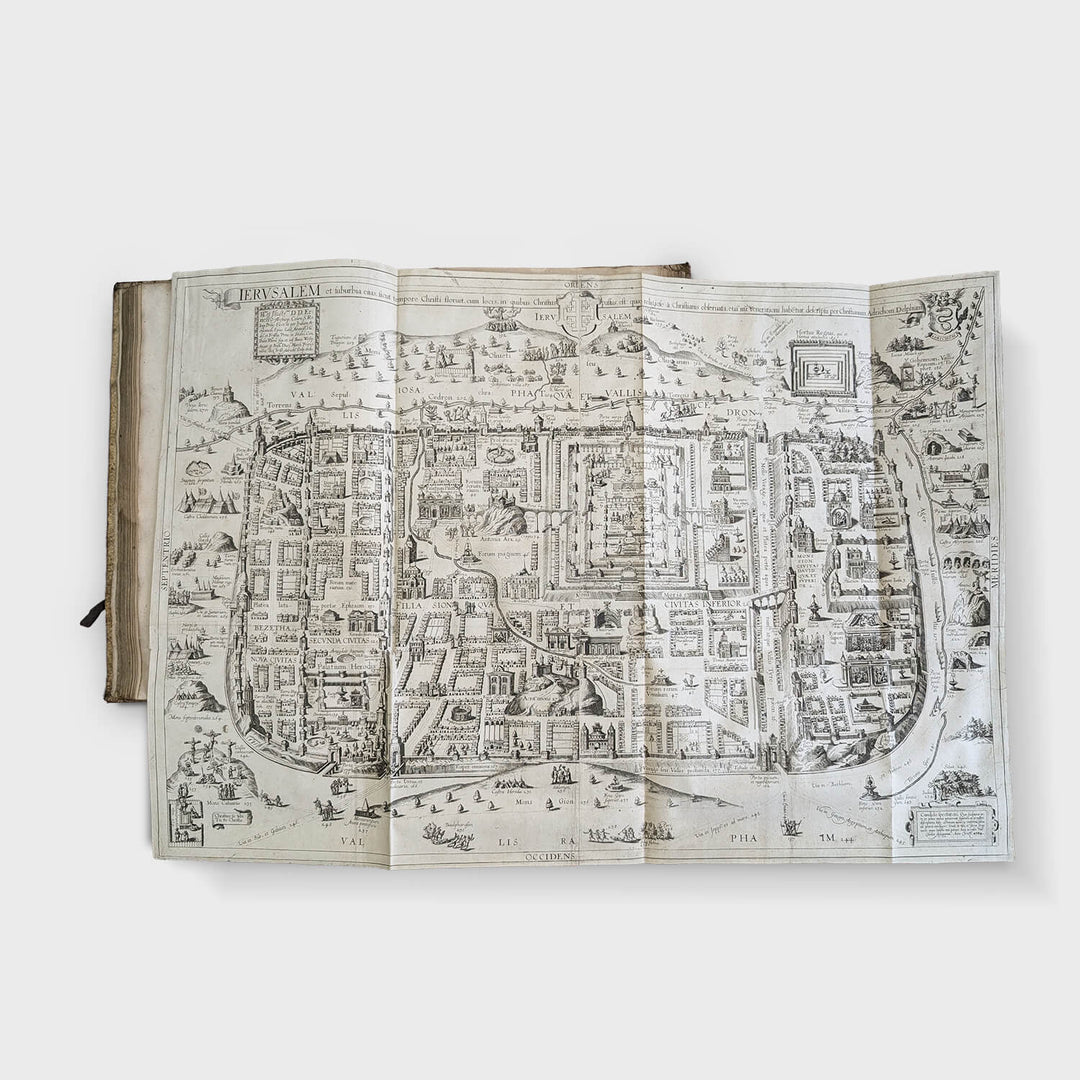 ADRICHEM Christian. Theatrum Terrae Sanctae et Biblicarum Historiarum cum tabulis geographicis aere expressis.